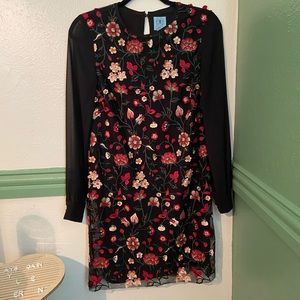CeCe Y2K Black Embroidered Dress🌹